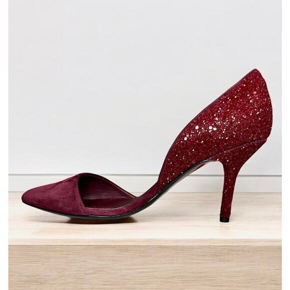 Coach A4536 Camille Suede Glass Glitter Pump Size 9M - Picture 1 of 9